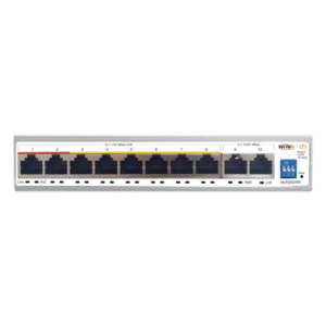 Switch PoE Administrable en la Nube / 8 Puertos 10/100 Mbps PoE / 2 Puertos Uplink Gigabit / Presupuesto PoE 100 W / Alcance PoE 250 m (820.2 ft) / Soporte ONVIF