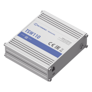Switch Industrial No-Administrable / 5 Puertos Gigabit / Aluminio DIN / -40 a 75 °C / 9-30 VDC / 1.8 W / 10 Gbps Full Duplex