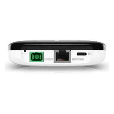 ONU XGS-PON / 10 Gbps Simétricos / Alcance 20 km / Puerto LAN 10G / SC/APC / Gestión UISP