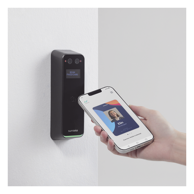 Lector Biométrico Facial / Autenticación IA con NPU / 100,000 Usuarios / IP67 / IK08 / EM, Mifare, NFC y Bluetooth / Procesamiento 0.2 s