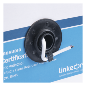 Cable para Bocina / 2x18 AWG / Bobina 152 m (500 ft) / Conductor de Cobre / Blanco