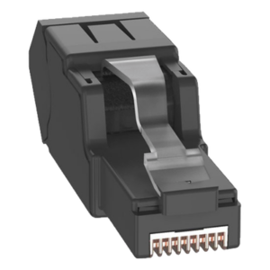 Plug RJ45 UTP / Terminación en Campo / Ángulo 45° / Cat6A Certificable / 22-26 AWG / 0.5-0.13 mm²
