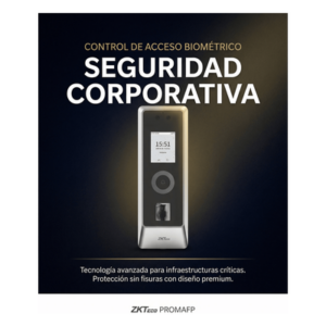 Terminal de Control de Acceso / Reconocimiento Facial y Huella Digital / 50,000 Usuarios / 30,000 Rostros / IP66 IK07 / TCP/IP Wiegand RS485 / Exterior / 2.7 x 7.7 x 1.1 pulgadas