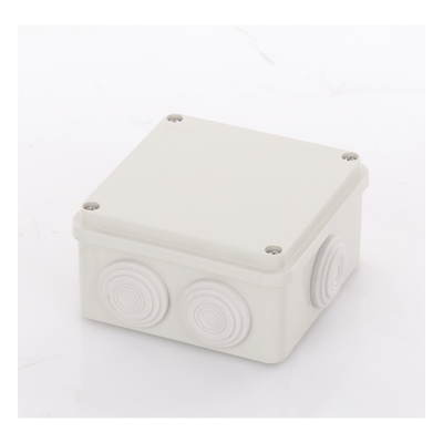 Caja de Derivación / 7 Glándulas Recortables / IP55 / -40 a 120°C / 100 x 100 x 54 mm (3.9 x 3.9 x 2.1 in)